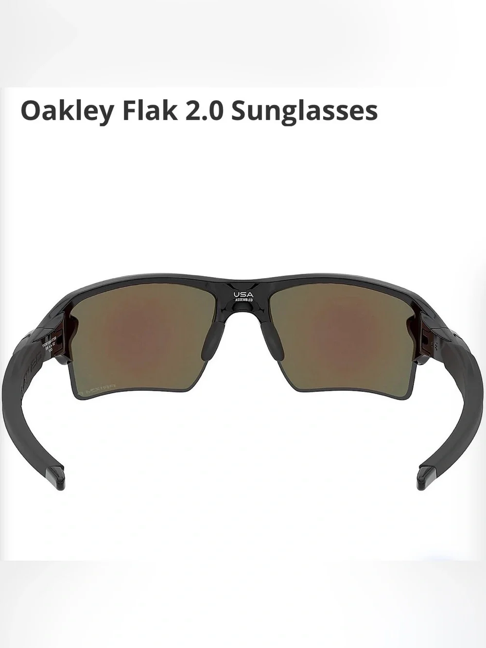 Men's Oakley Flak 2.0 Golf Sunglasses Tungsten Polarized, Black Frame